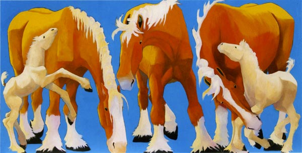 Horses Mural Painting