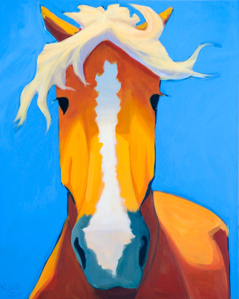 Palomino 49 - Painting by Katie Upton