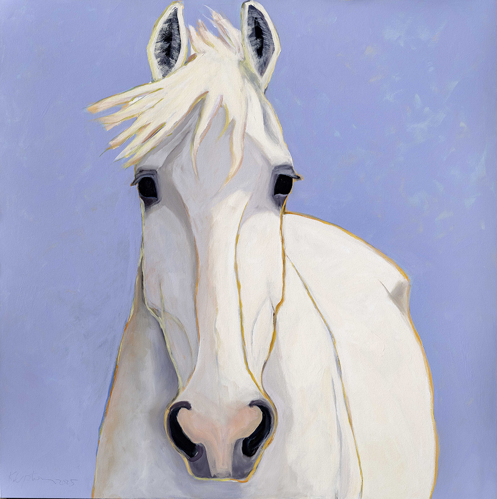 SOX | 2025 Abstract painting of a white horse