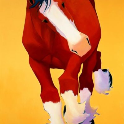 Clydesdale 22 - Painting by Katie Upton