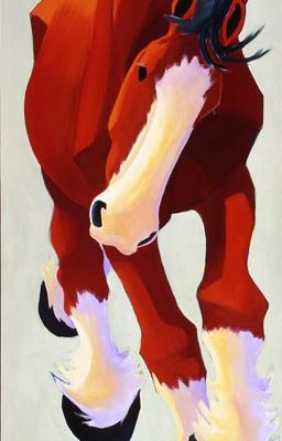 Clydesdale 23 - Painting by Katie Upton