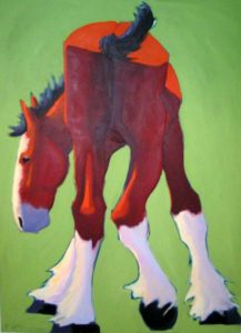 Foal - Painting by Katie Upton