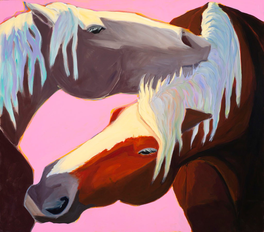 Red Horse, Gray Horse #1 - 36" x 40" | 2019